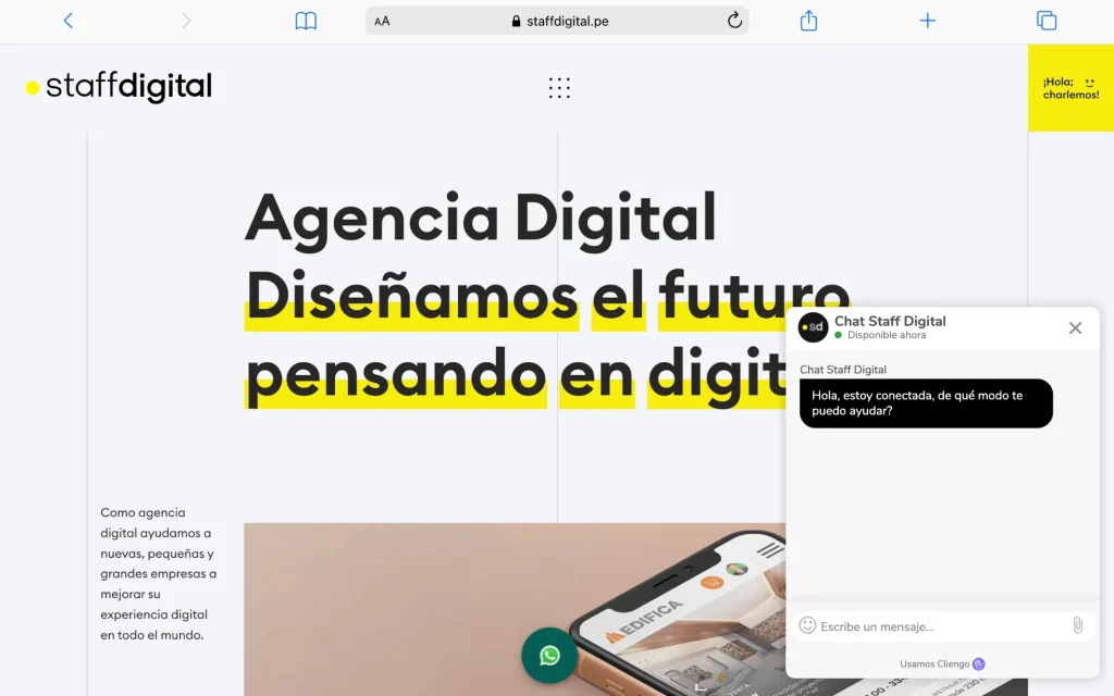 Las 10 mejores agencias de desarrollo web en Perú Macbook Air www.staffdigital.pe Macbook air www. Staffdigital. Pe