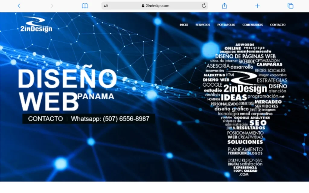 Top 9 de agencias de diseño web en Panamá: ¡descubre las mejores opciones para elevar tu presencia en línea aquí! Macbook Air www.2indesign.com 2in design