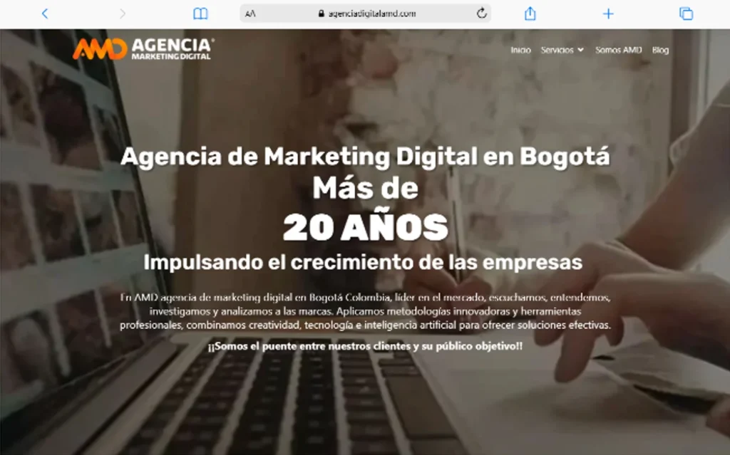 Las mejores agencias de marketing digital en Colombia para gestionar tus campañas pagadas Macbook Air agenciadigitalamd.com 2 1 Amd agencia de marketing digital