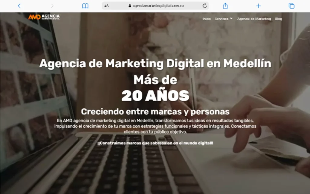 Las 7 mejores agencias de marketing digital en Medellín Macbook Air agenciamarketingdigital.com .co Amd